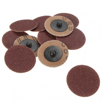 50pcs 2 Zoll 80 Grit Roll Lock Schleifen Disc Schleifmittel Pads