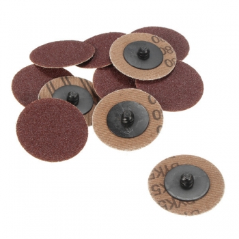 50pcs 2 Zoll 80 Grit Roll Lock Schleifen Disc Schleifmittel Pads