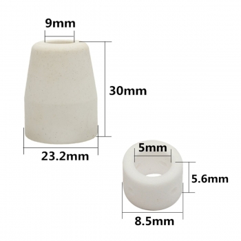 46 Stück Verbrauchsmaterialien für Plasmaschneider 40D CUT40 50D CUT50 Elektroden Tips Düse