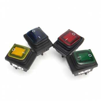 ON / OFF 12V 16A 6 Pin LED Single Rocker Toggle Schalter Wasserdicht SPST für Auto Boot