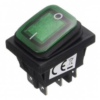 ON / OFF 12V 16A 6 Pin LED Single Rocker Toggle Schalter Wasserdicht SPST für Auto Boot