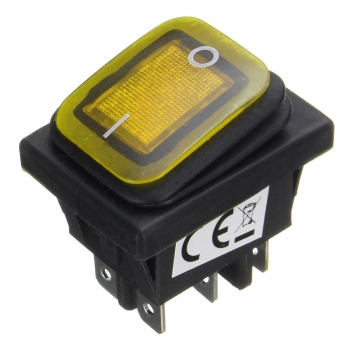 ON / OFF 12V 16A 6 Pin LED Single Rocker Toggle Schalter Wasserdicht SPST für Auto Boot