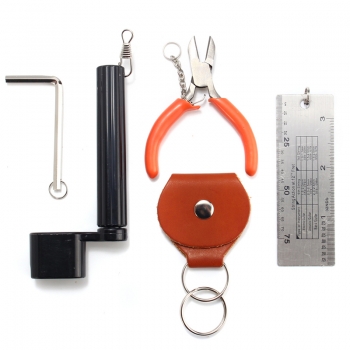 5 In 1 Gitarrenwerkzeuge Set String Zange Peg Abzieher Pick Bag Sechskantschlüssel String Action Lineal