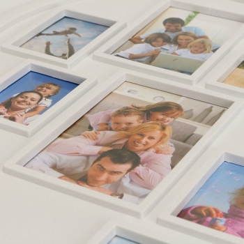 11 Bilder Herzform Familienfoto Rahmenhalter Wand hängende Bilddekoration