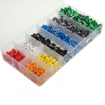Excellway® ET08 800Pcs Isolierter Drahtkabel Crimpanschluss Klemme Pin mit Box