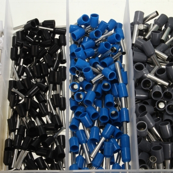 Excellway® ET08 800Pcs Isolierter Drahtkabel Crimpanschluss Klemme Pin mit Box