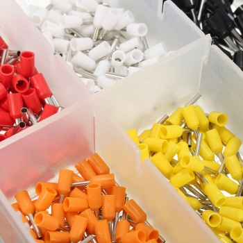 Excellway® ET08 800Pcs Isolierter Drahtkabel Crimpanschluss Klemme Pin mit Box
