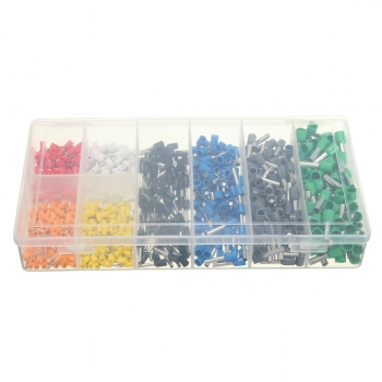 Excellway® ET08 800Pcs Isolierter Drahtkabel Crimpanschluss Klemme Pin mit Box