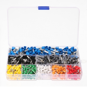 Excellway® 800 PCS-Steckverbinder Klemme mit verstellbarer Ratsche Crimpzange Crimper Tool Satz