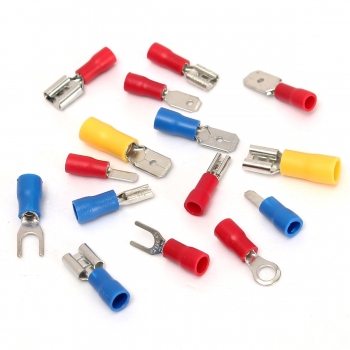 Excellway® 280Pcs Verschiedene isolierte elektrische Drahtklemmen Crimpverbinder Set Satz