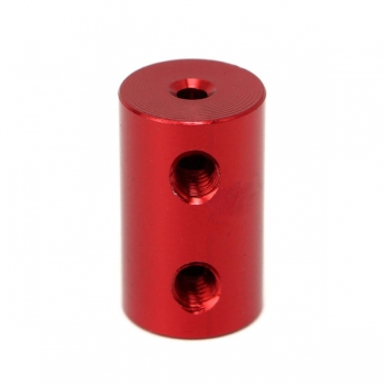 Kupplung aus Aluminiumlegierung, rot, mit Kupplungsstück und Sechskantschraube