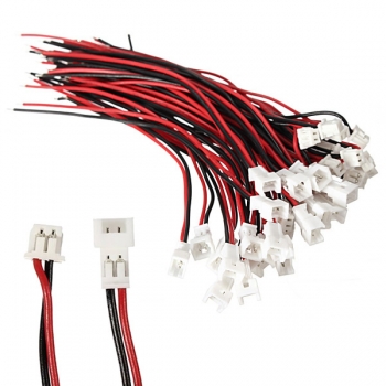 Excellway® 20Pcs JST 2P Innengewinde mit 80mm Standarddrähten