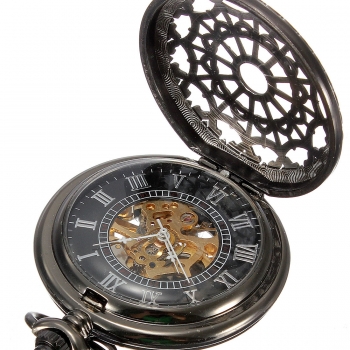 Mechanische mechanische Uhr Skeleton Steampunk Old Man