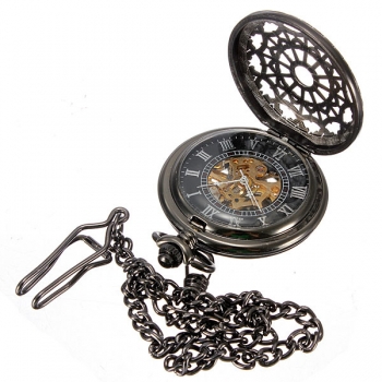 Mechanische mechanische Uhr Skeleton Steampunk Old Man