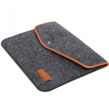 11 Inch Wool Leather laptop Sleeve Bag For 11 Inch Macbook Air & 2017 10.5 Inch iPad Pro