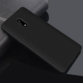 Dicke Schwarz TPU matt mobile weiche Schale Telefon Abdeckung Fall für Nokia 6