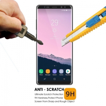 3D gebogene 9H gehärtetes Glas Schirm-Schutz für Samsung Galaxy Note 8