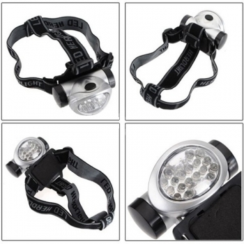 18 LED Scheinwerfer Kopf Licht Lampe Wandern Taschenlampe