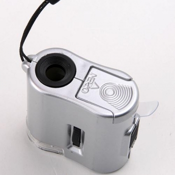 60X Mikroskop Loupe LED Licht Lupe Geld Detektor
