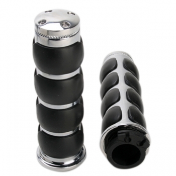 1 Zoll Lenker Handgriff Schwarz Weiss Universal für Harley
