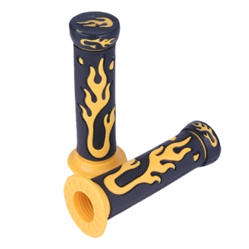 Universal Motorrad 7/8 Zoll-Gummi Flamme förmigen Lenker