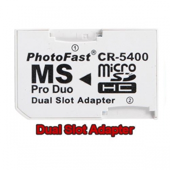 Speicherkarte Dual-Slot-Adapter Mikro-Sd TF zu MS PRO Duo