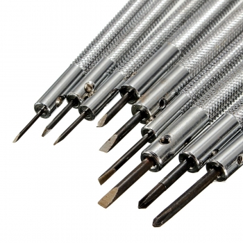 9pcs 0.6mm-2.0mm Uhr Reparatur Schraubendreher Werkzeuge Set Satz