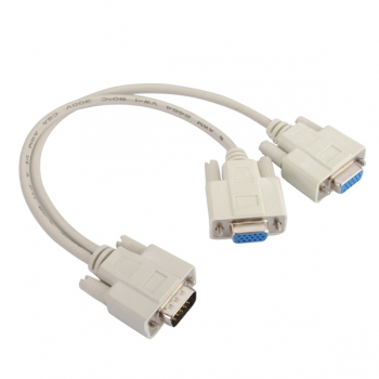 1 Pc zu 2 vga svga kontrolliert y splitter Kabel führen 15 Nadel