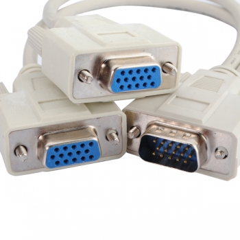 1 Pc zu 2 vga svga kontrolliert y splitter Kabel führen 15 Nadel