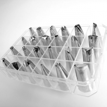 24pcs Icing Piping Düse Tipps Set Kuchen Dekorieren Set Backen Kuchen Dekorieren Werkzeug