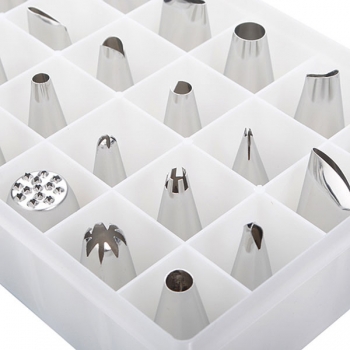 24pcs Icing Piping Düse Tipps Set Kuchen Dekorieren Set Backen Kuchen Dekorieren Werkzeug
