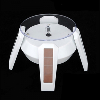 360 Grad Licht solarbetriebene Schmuck drehende Ausstellungsstand Drehplatte
