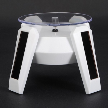 360 Grad Licht solarbetriebene Schmuck drehende Ausstellungsstand Drehplatte