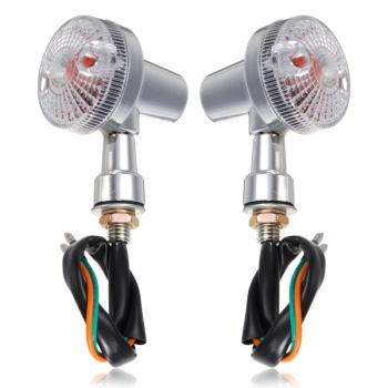 Universal vorne hinten Motorrad Blinker Anzeigern gelb leuchtet Lampe