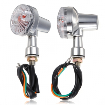 Universal vorne hinten Motorrad Blinker Anzeigern gelb leuchtet Lampe