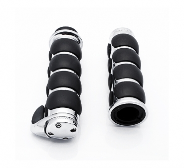 7/8 Zoll Motorrad Billet Aluminium schwarz Lenkerhandgriffe