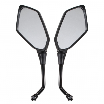 10mm Universal Diamant  Motorrad Schwarz  Rückspiegel