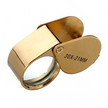 Golden 30 x 21mm Juwelier Lupe Lupenbrillenlupe neue