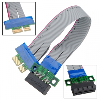 PCI-E 1x Slot Riser-Karte Extender Verlängerungsbandflexkabel verlegen