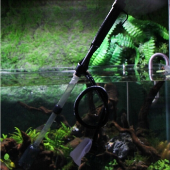 Aquarium Batterie Syphon Selbstfisch Behälter Vakuumkies Wasser Filter 