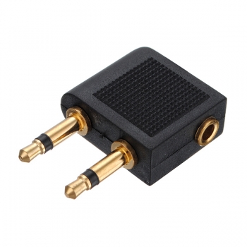 3.5 mm 2 x 3.5 mm Flugzeug Fluglinien Reise Kopfhörer Kopfhörer Adapter