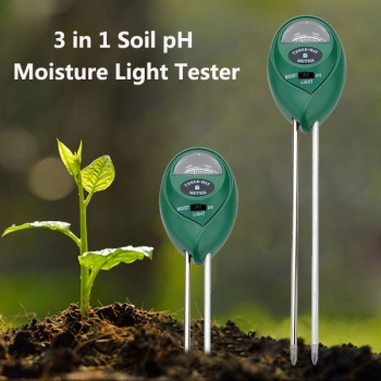 3 in1 Garten Pflanze Blumen Boden PH Tester Feuchtigkeitsmessgerät Testing Tools