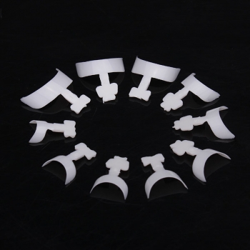 500x weißen französisch falsche Acryl 3D Nagel Kunst spitzt Dekoration