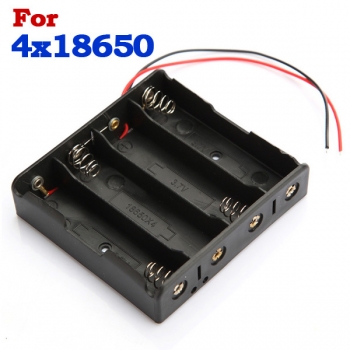 Kunststoff-Batterieaufbewahrungskoffer Kastenhalter für 4 x 18650 Akku