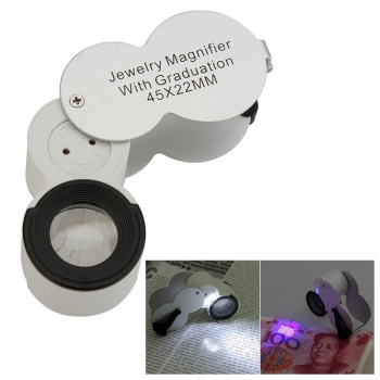 LED Lupenbrillenlupe UV Detektor Währung identifizieren