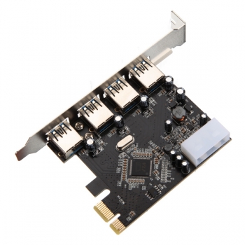 PCI-E PCI Express bis 4-Port USB3.0 VLI USB-Hub-Kartenadapter 5Gbps
