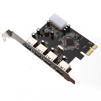 PCI-E PCI Express bis 4-Port USB3.0 VLI USB-Hub-Kartenadapter 5Gbps