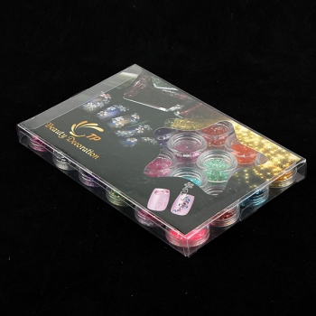 Diamant Funkeln Puder slice Nagelspitze Dekoration Kunst 24 Farben