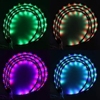 7 Farbe LED Streifen Auto unter Glow Unterboden System Neon Light Kit