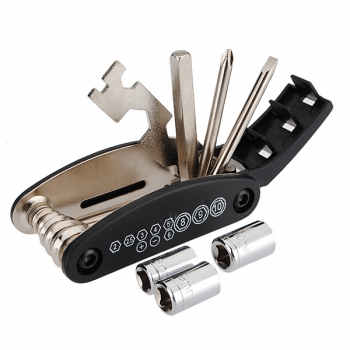 16 in 1 Fahrrad-Reifen-Reparatur-Werkzeug-Set Kit Kettennietdrücker